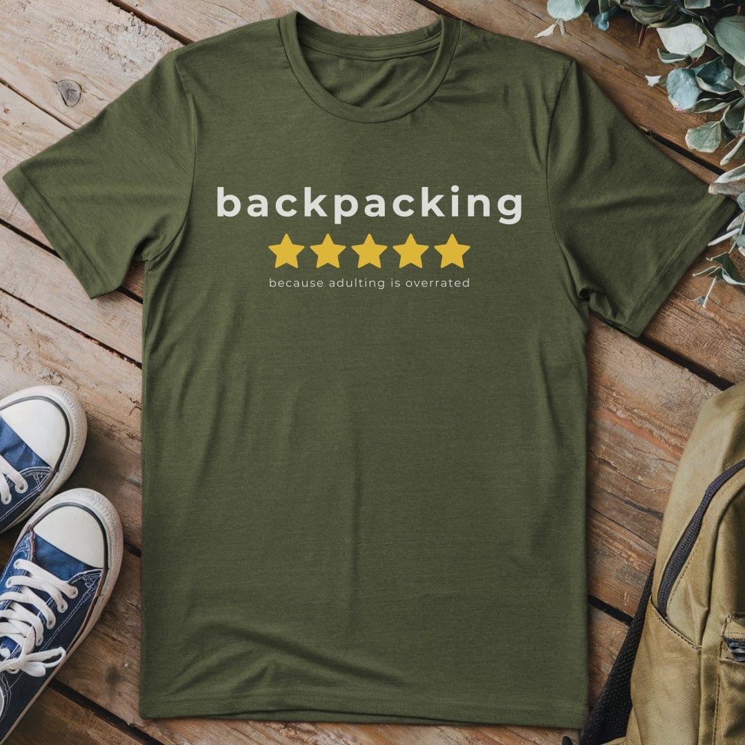 T-Shirt Military Green / S Backpacking Not Adulting T-Shirt