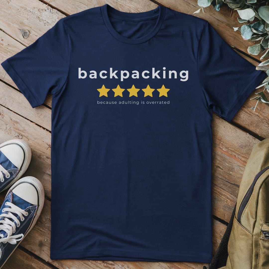 T-Shirt Navy / S Backpacking Not Adulting T-Shirt