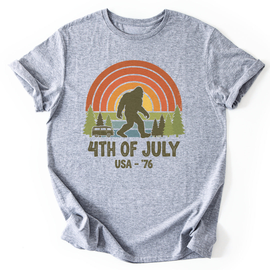 T-Shirt Sport Grey / S 4th Of July Bigfoot