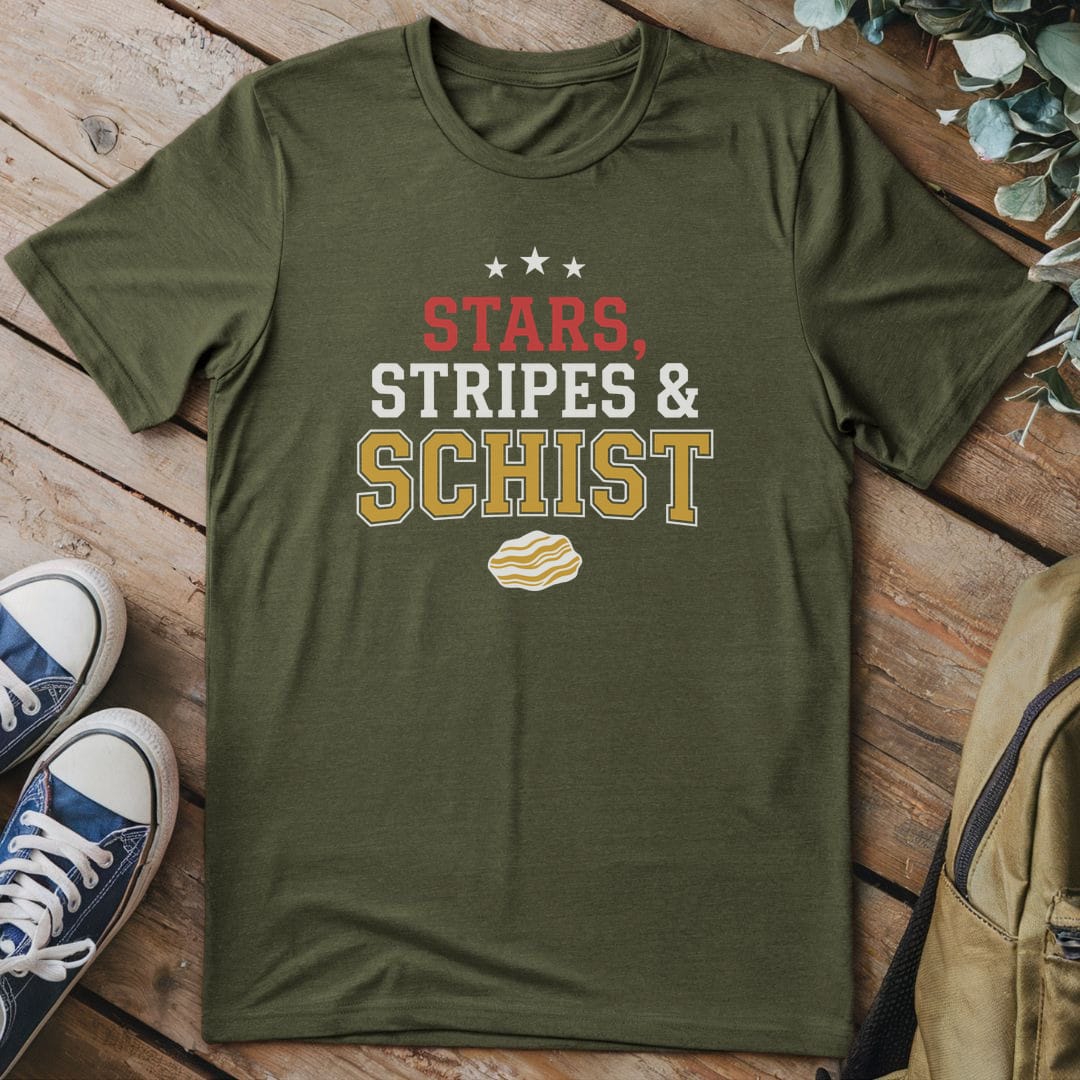 T-Shirt Military Green / S Stars & Schist