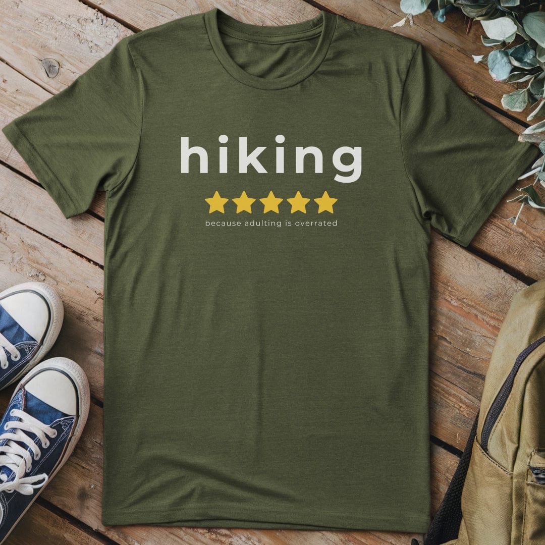 T-Shirt Military Green / S Hiking Not Adulting T-Shirt