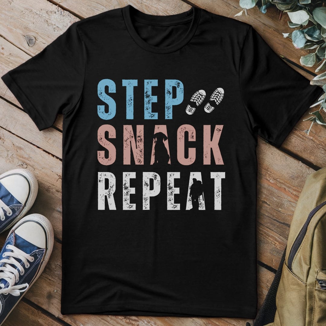 T-Shirt Black / S Step Snack Repeat T-Shirt