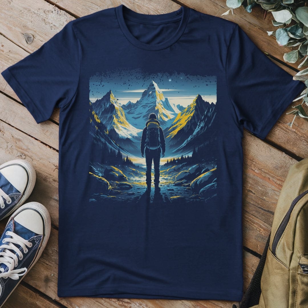 T-Shirt Navy / S Hiker Night View T-Shirt