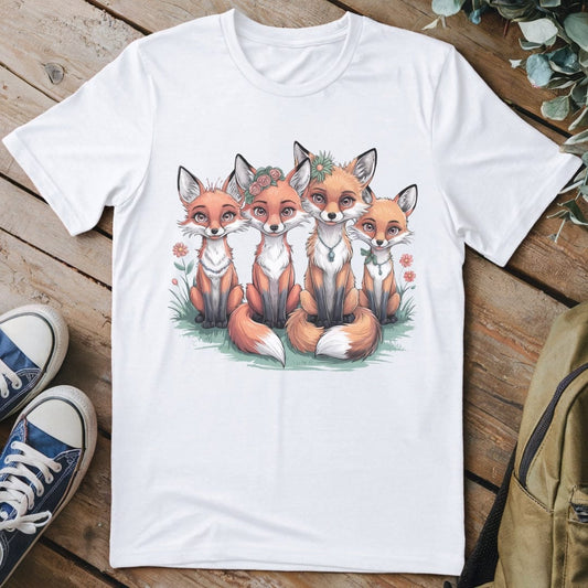 T-Shirt White / S Fox Family T-Shirt