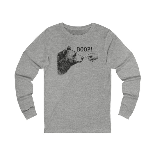 Long-sleeve Athletic Heather / S Boop Funny Long Sleeve