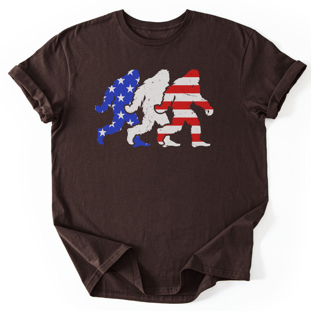 T-Shirt Dark Chocolate / S USA Bigfoot