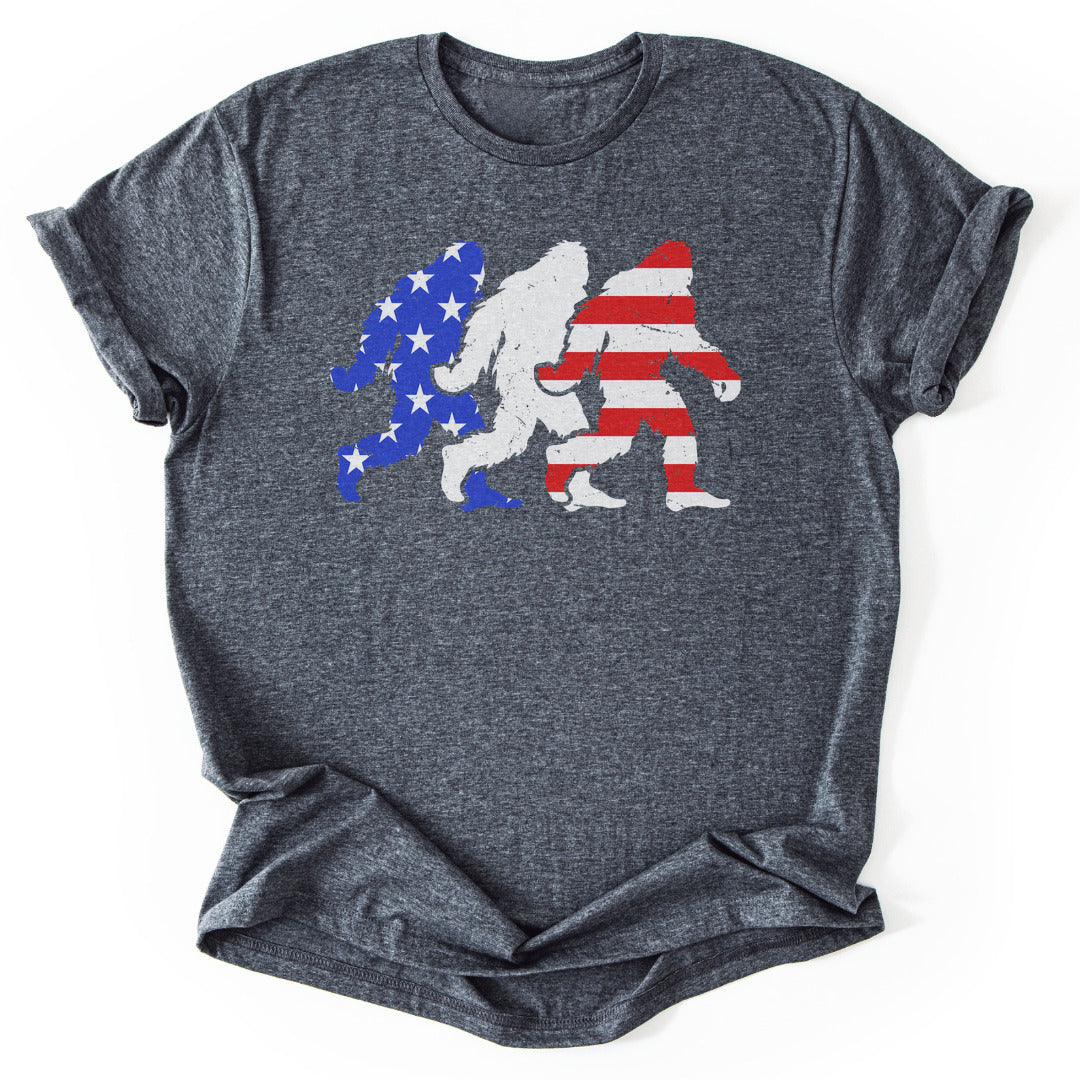 T-Shirt Dark Heather / S USA Bigfoot