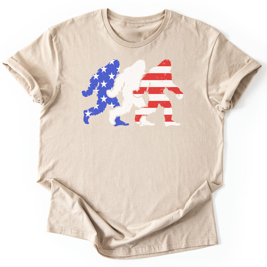 T-Shirt Sand / S USA Bigfoot