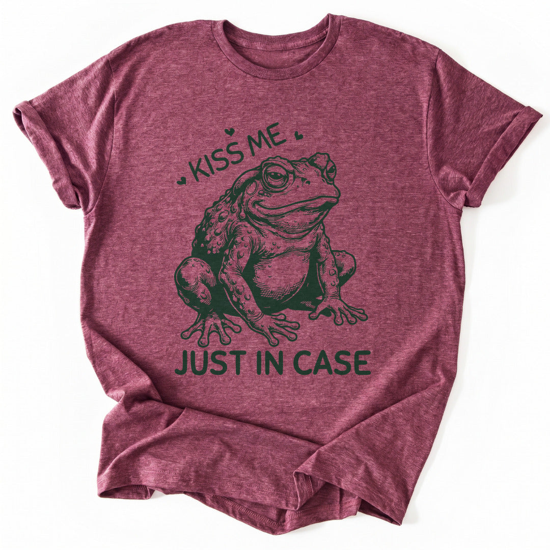 T-Shirt Heather Cardinal / S Kiss Me