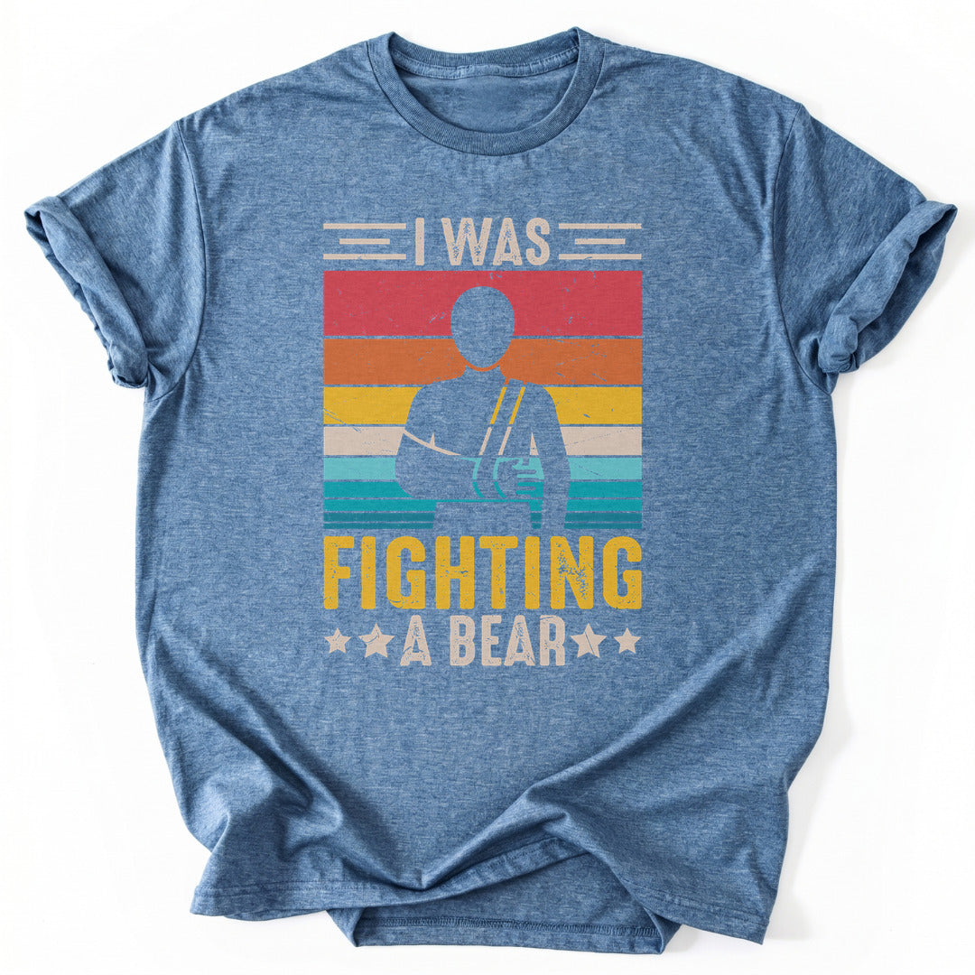 T-Shirt Heather Indigo / S Bear Fight