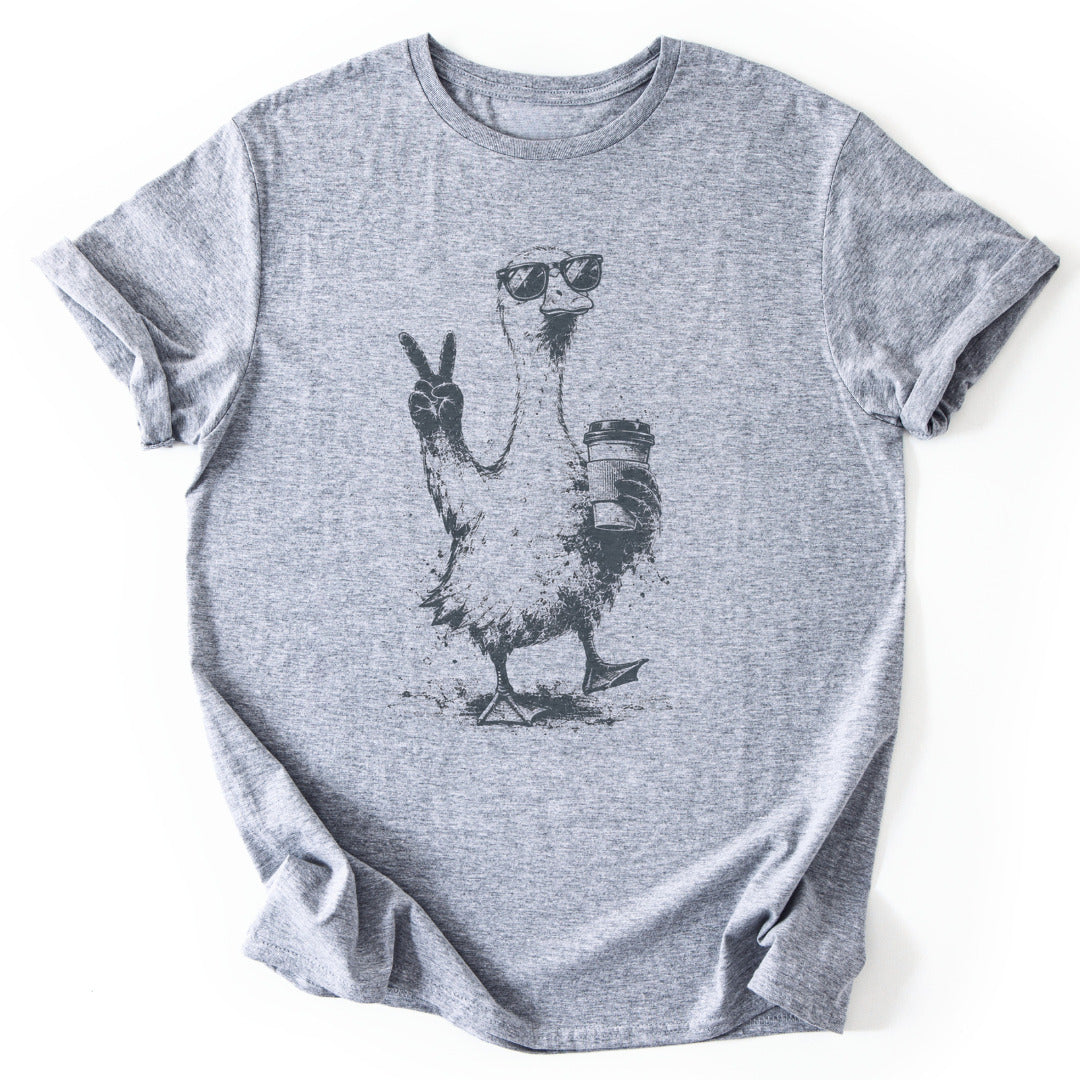 T-Shirt Sport Grey / S Coffee First Peace