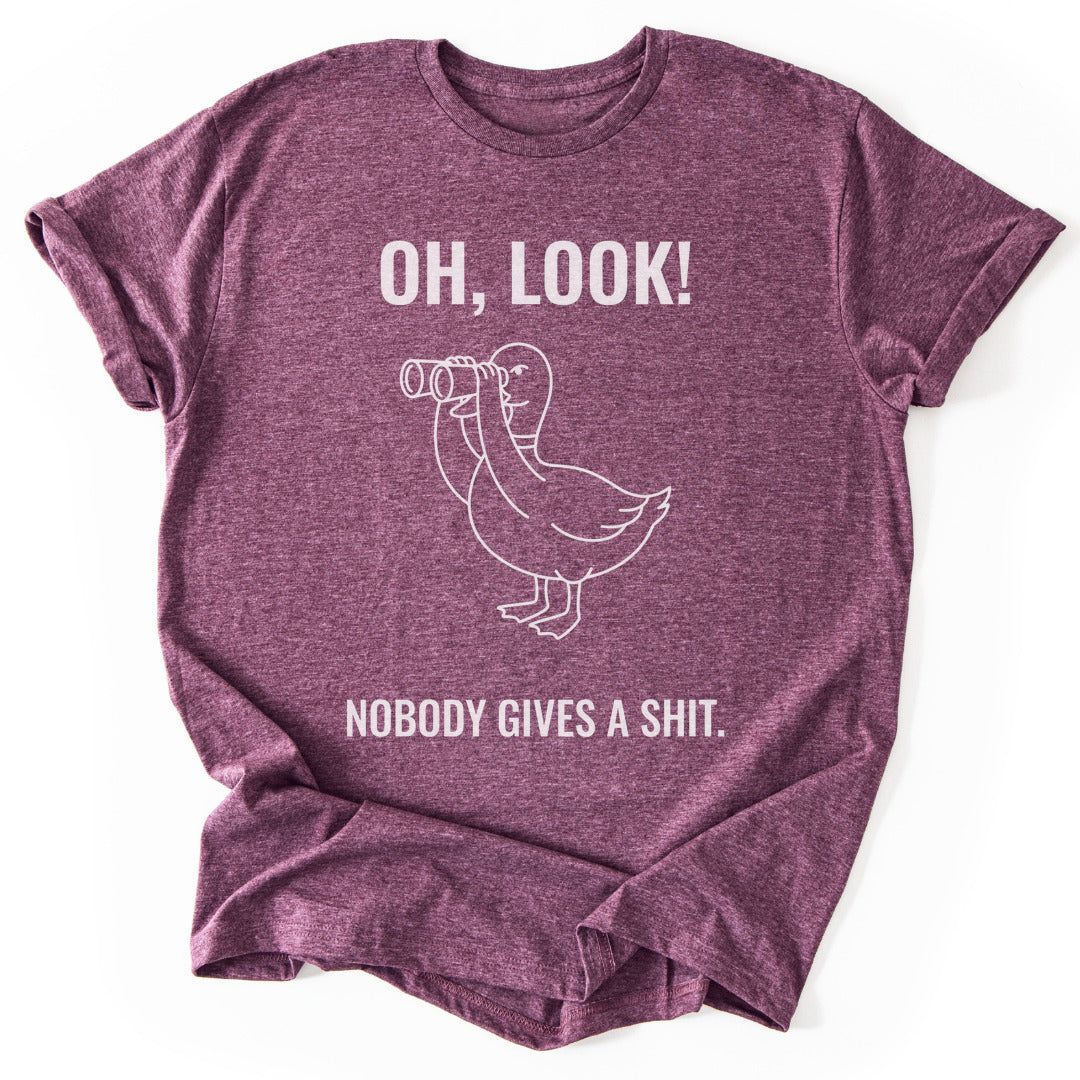 T-Shirt Heather Maroon / S Giving A S...