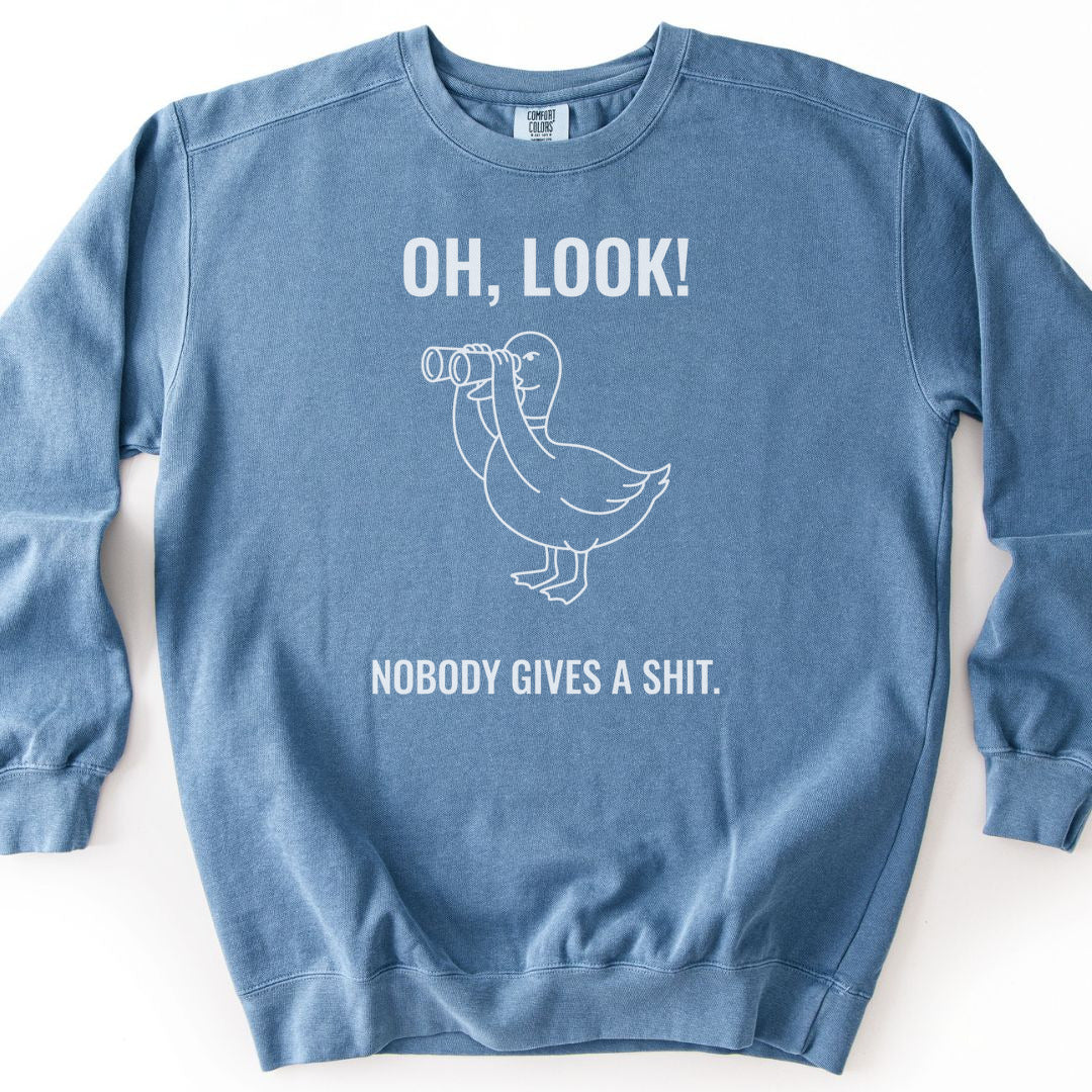 Giving A S... Premium Sweatshirt - Blue Jean