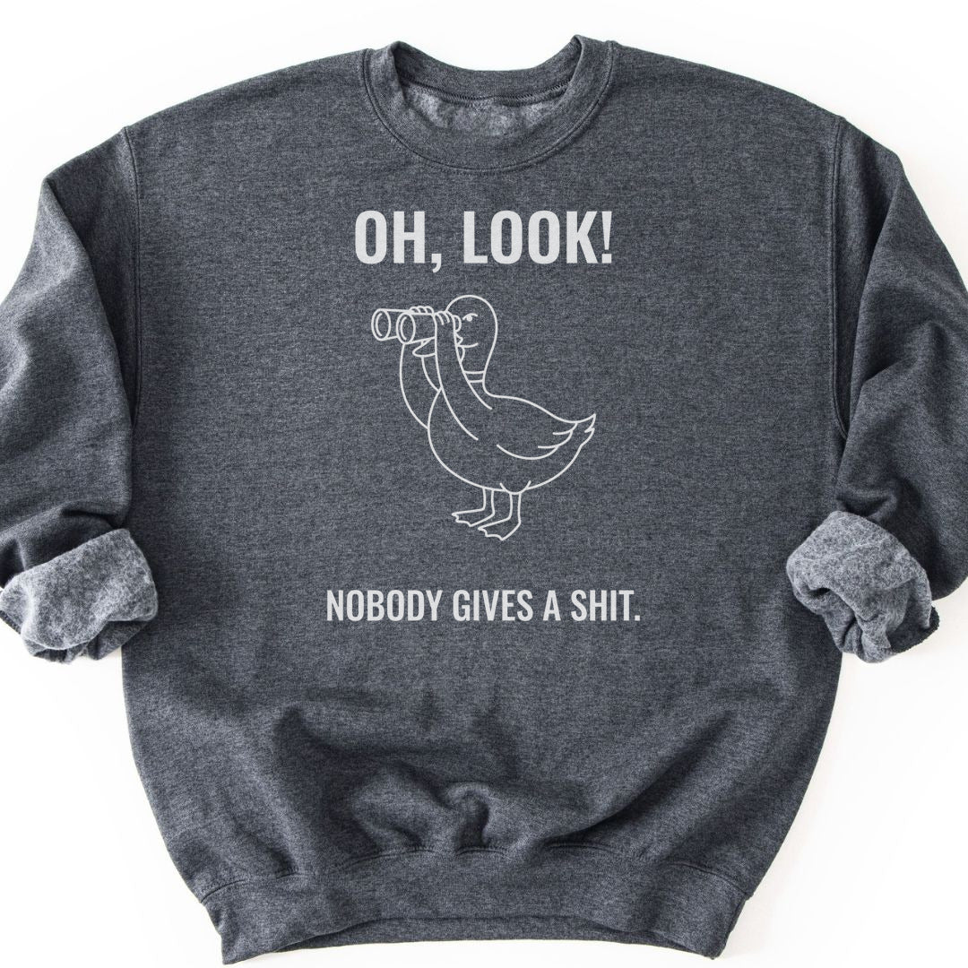 Giving A S... Sweatshirt - Dark Heather