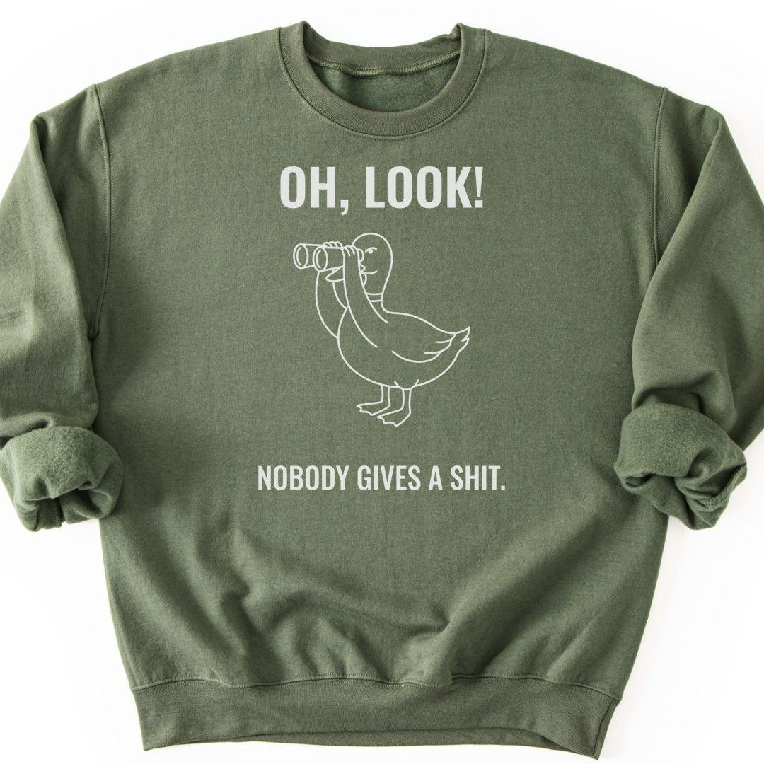 Giving A S... Sweatshirt - Military Green
