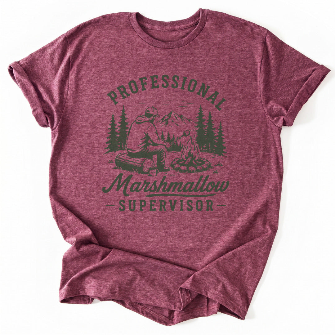 T-Shirt Heather Cardinal / S Marshmallow Supervisor