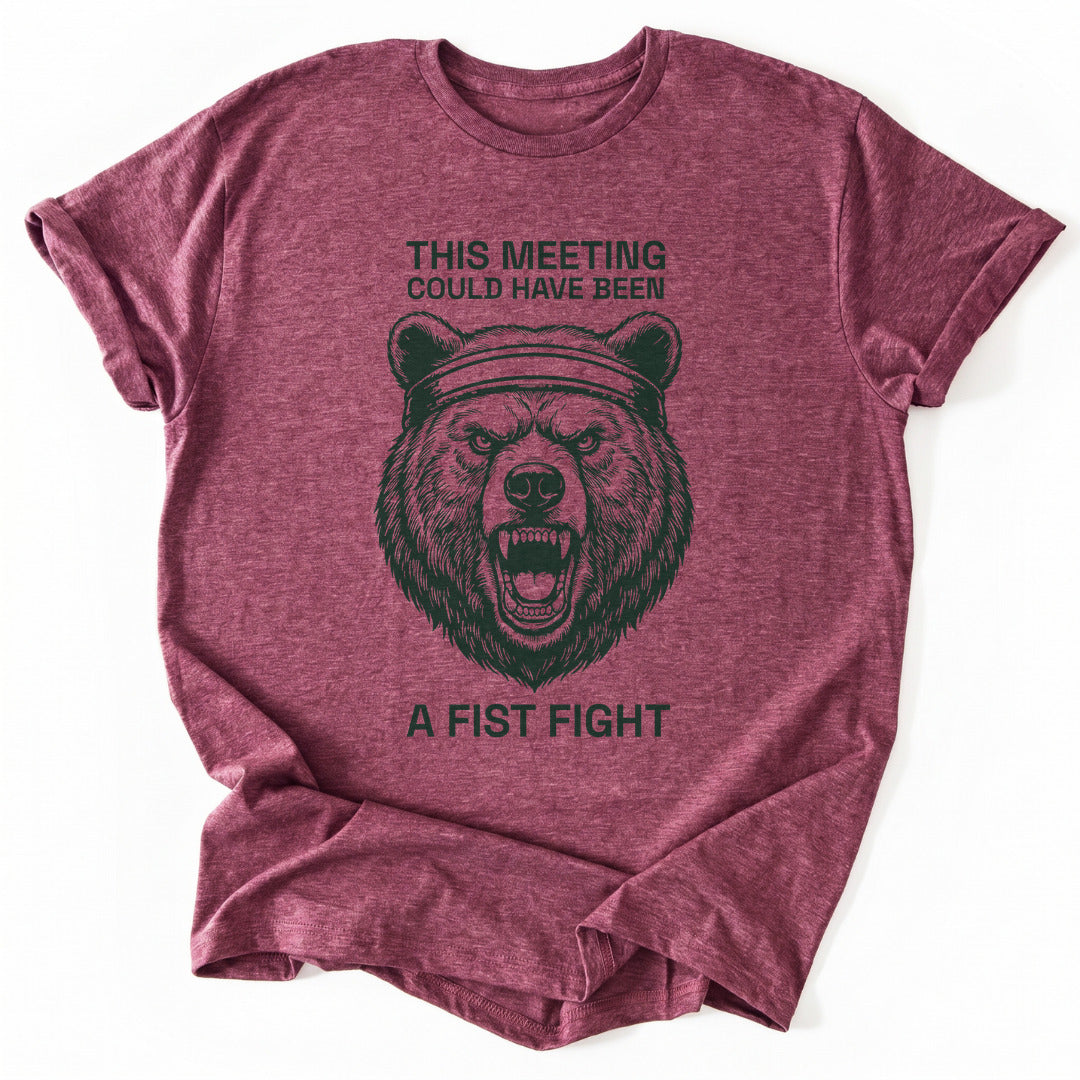 T-Shirt Heather Cardinal / S Fist Fight