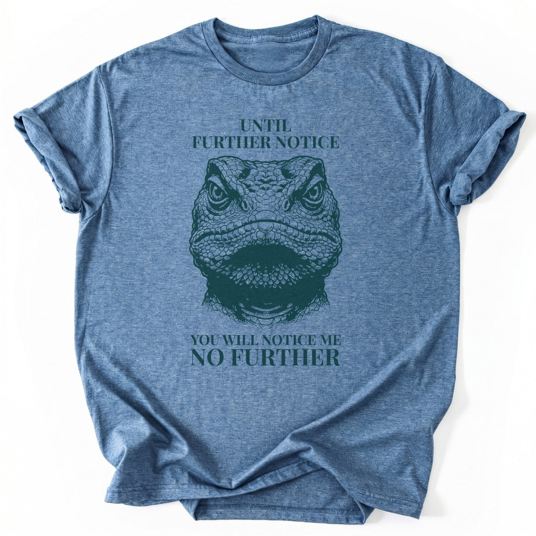 T-Shirt Heather Indigo / S Further Notice