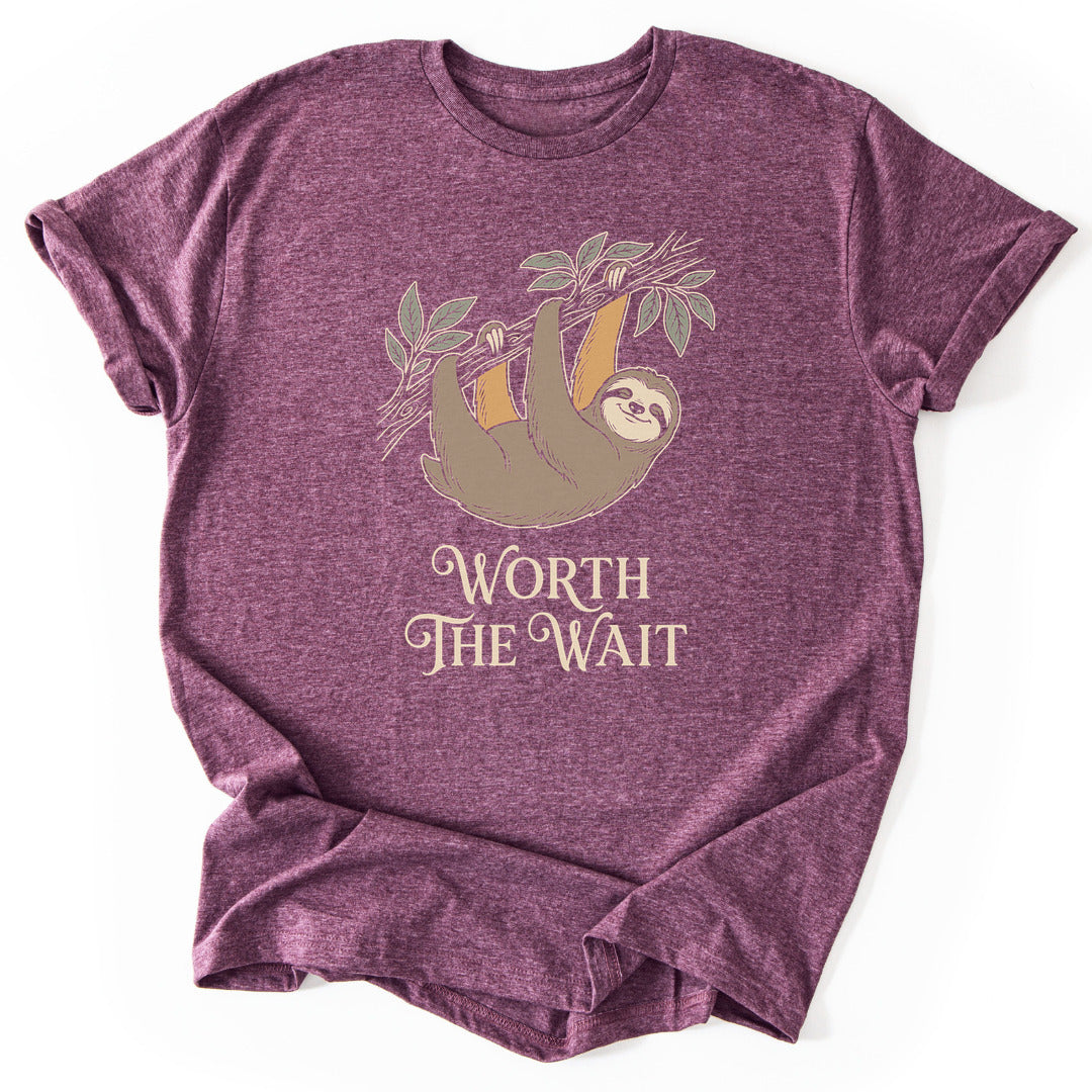 T-Shirt Heather Maroon / S Worth The Wait