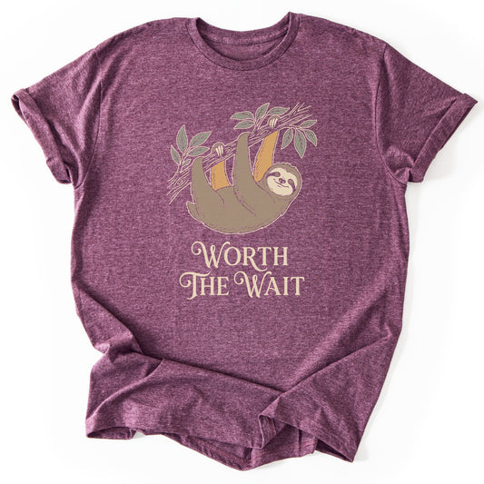T-Shirt Heather Maroon / S Worth The Wait