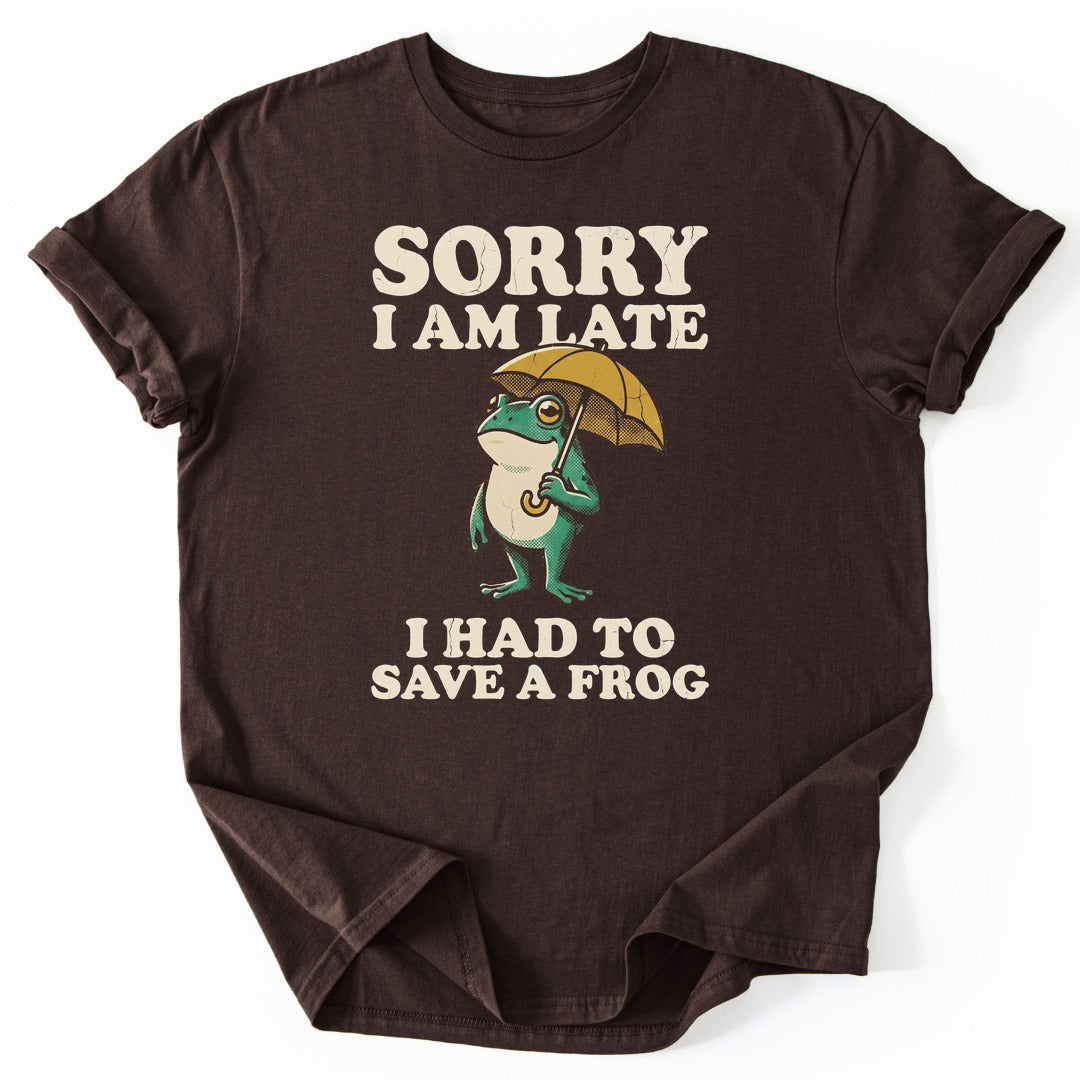 T-Shirt Dark Chocolate / S Frog Savior