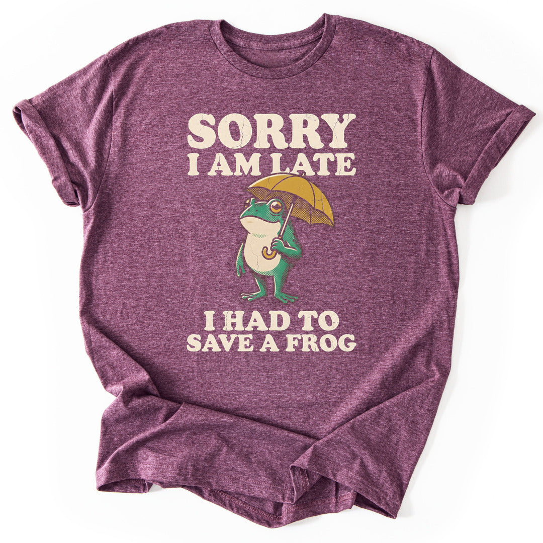 T-Shirt Heather Maroon / S Frog Savior