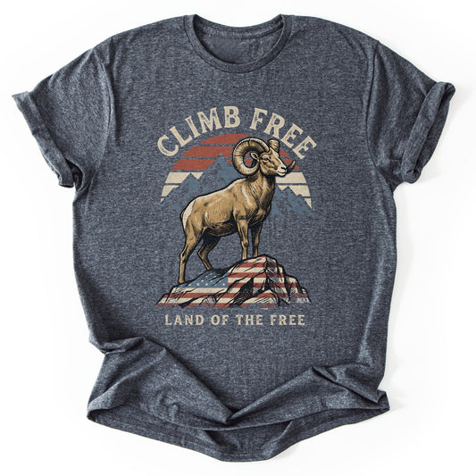 T-Shirt Dark Heather / S Climb Free