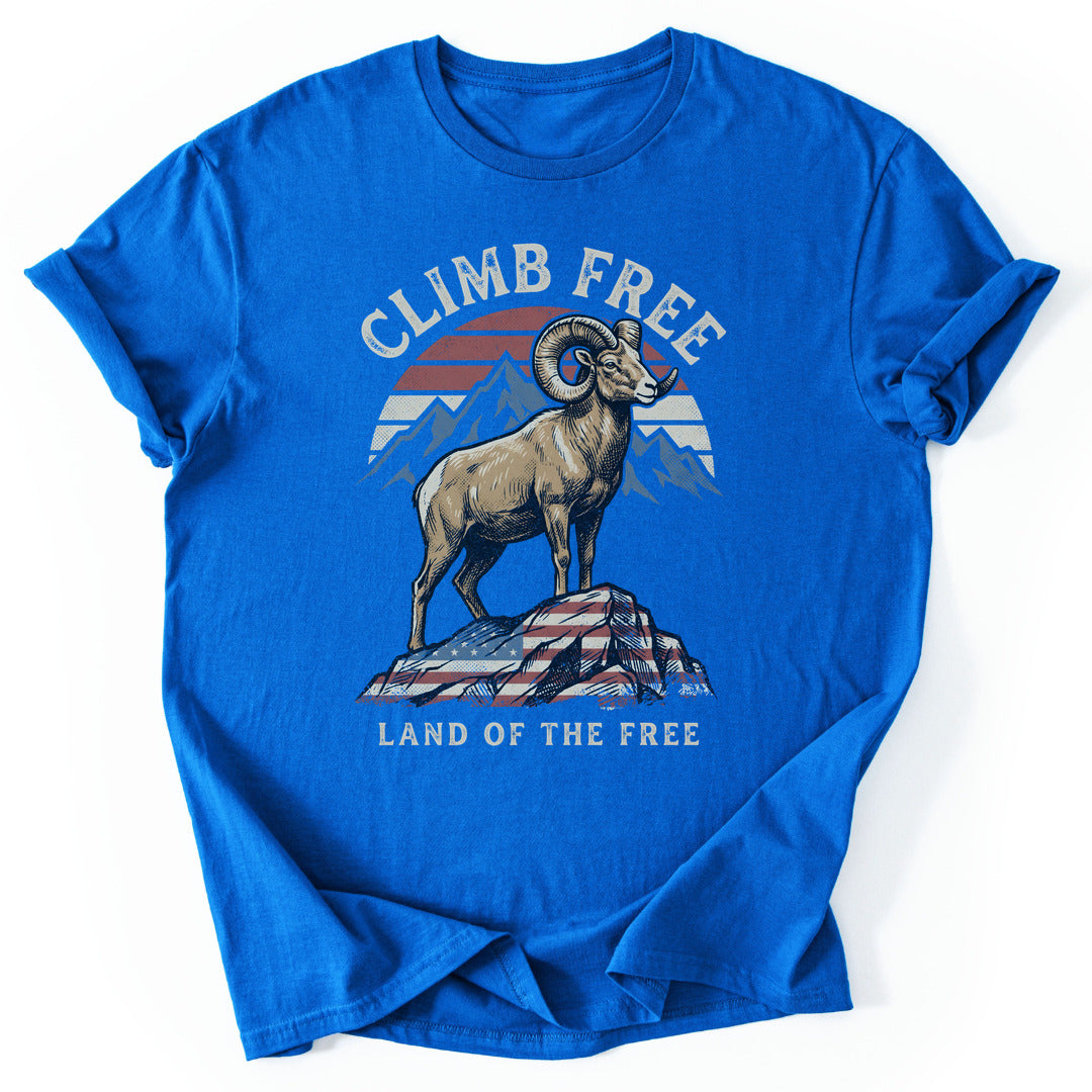 T-Shirt Royal / S Climb Free