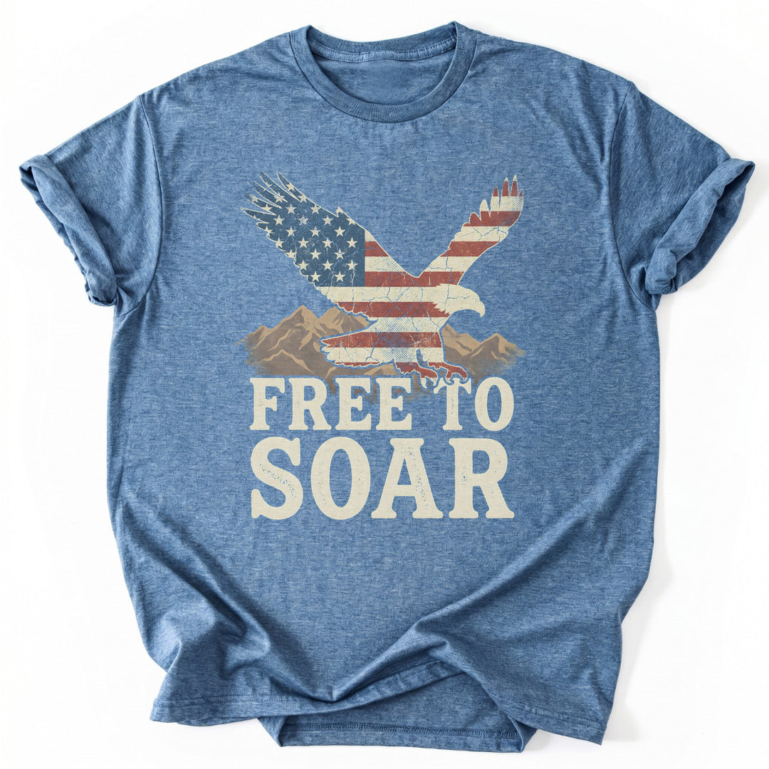 T-Shirt Heather Indigo / S Soar Free