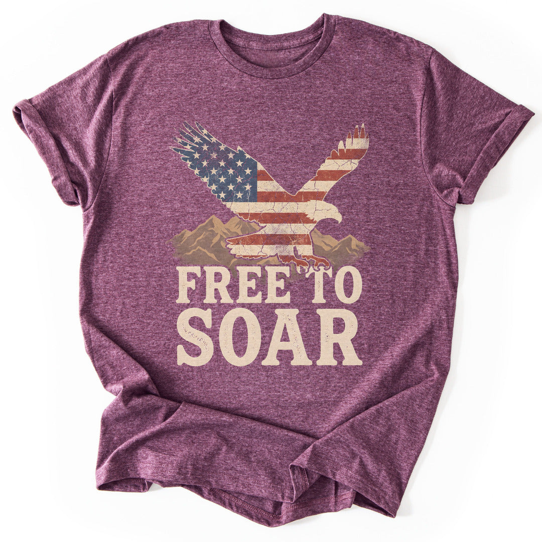 T-Shirt Heather Maroon / S Soar Free