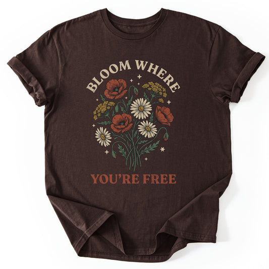 T-Shirt Dark Chocolate / S Bloom Free