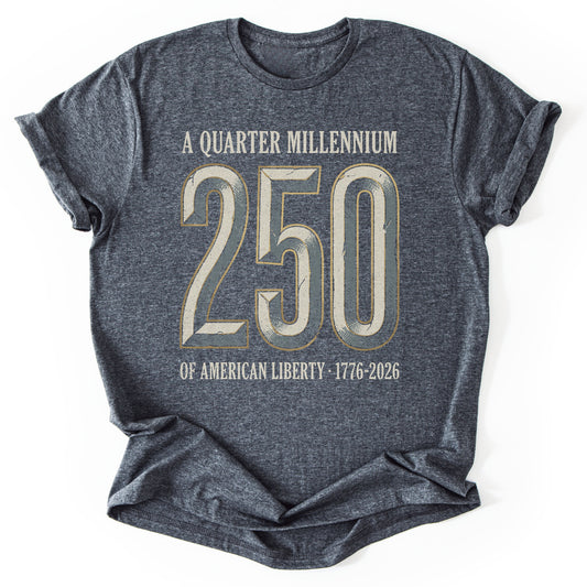 T-Shirt Dark Heather / S 250 Liberty