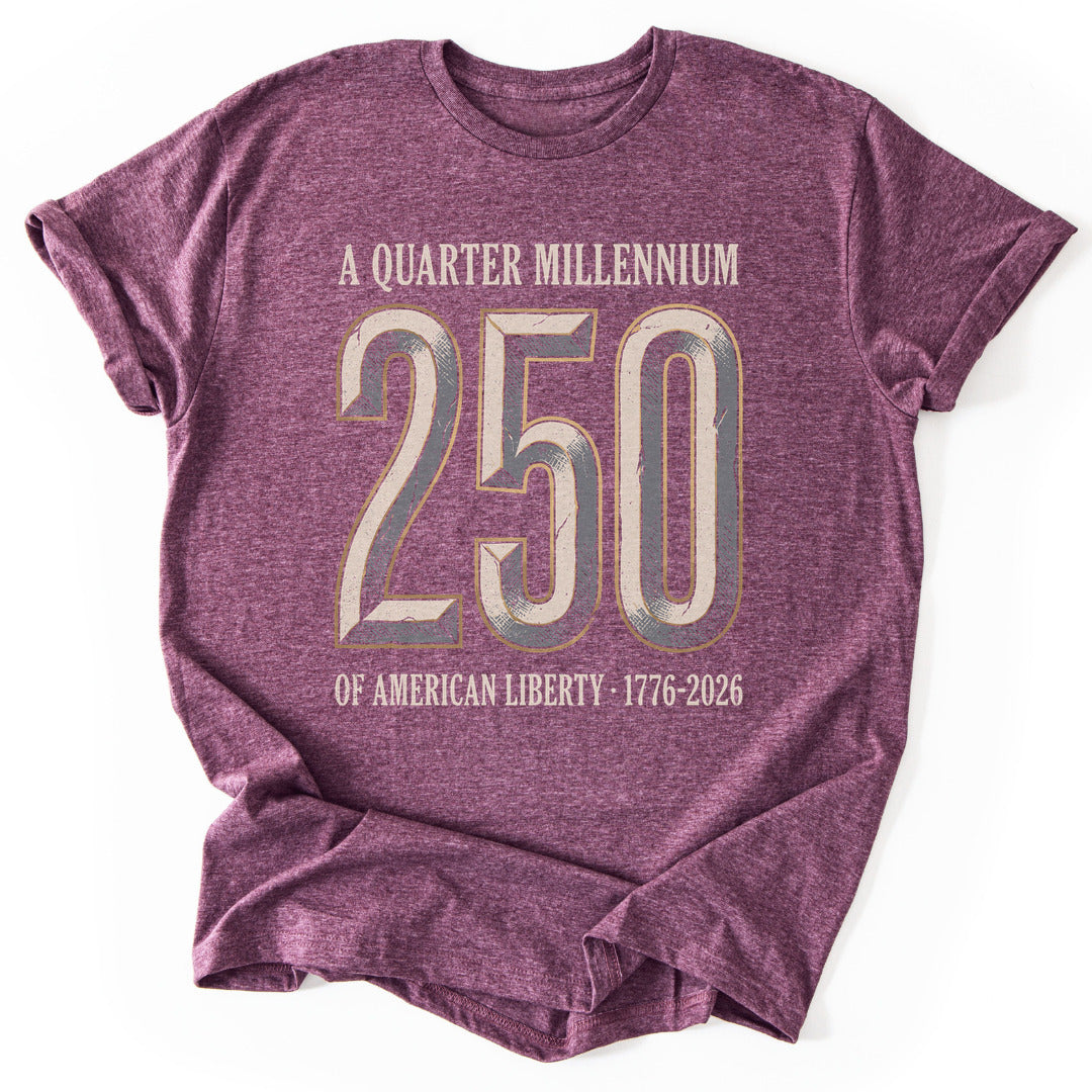 T-Shirt Heather Maroon / S 250 Liberty