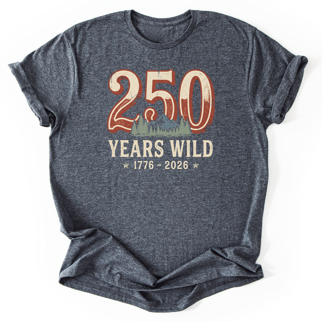 T-Shirt Dark Heather / S 250 Years Wild