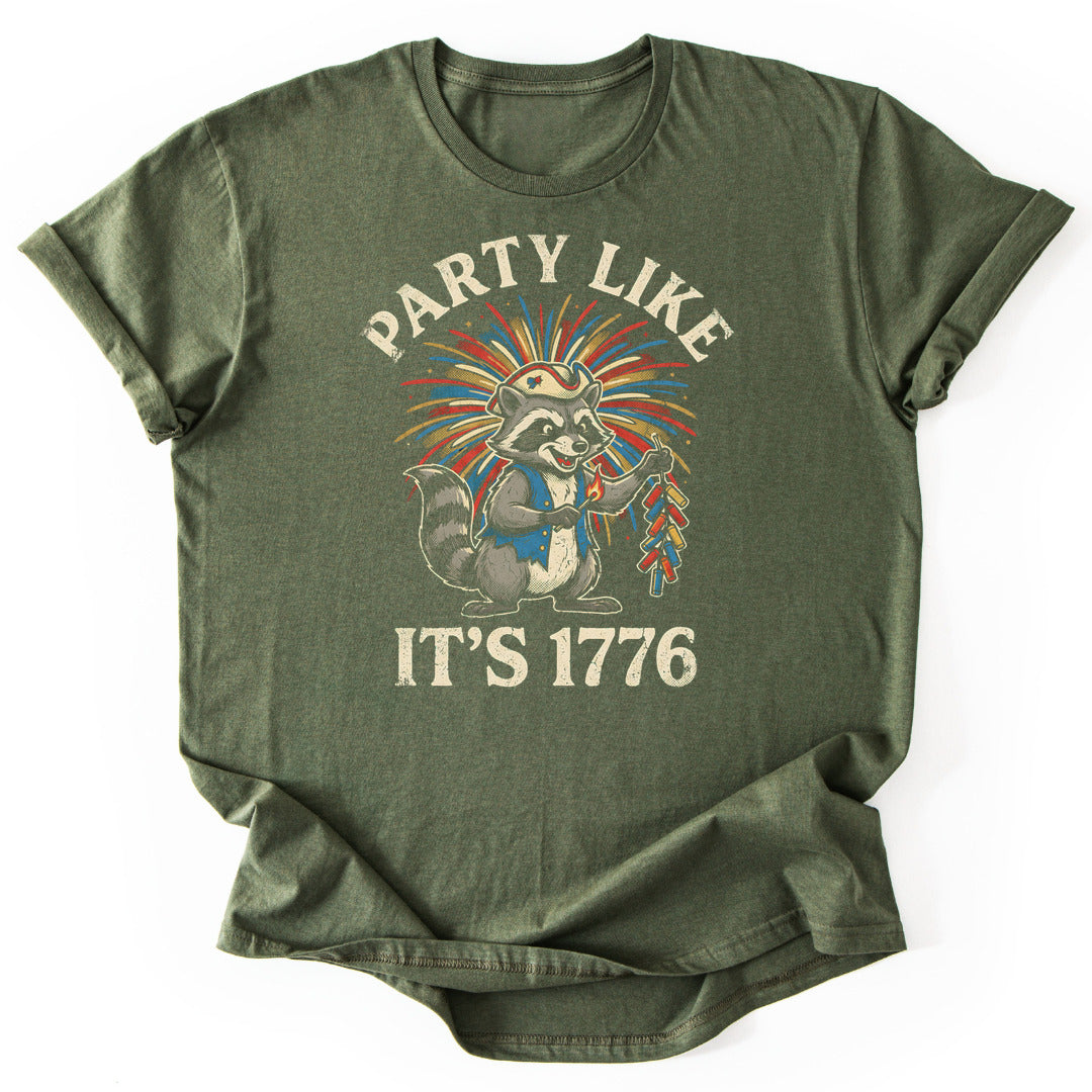 T-Shirt Military Green / S Party Like It's 1776
