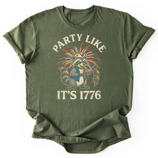 T-Shirt Military Green / S Party Like It's 1776