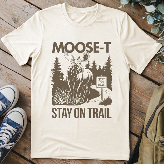 T-Shirt Natural / S Moose-T Stay On Trail T-Shirt