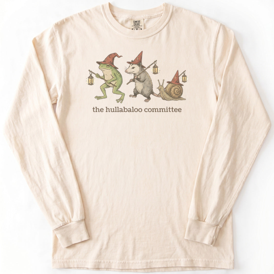 The Hullabaloo Committee Premium LS - Comfort Colors garment-dyed long sleeve in Ivory from Summit Soul
