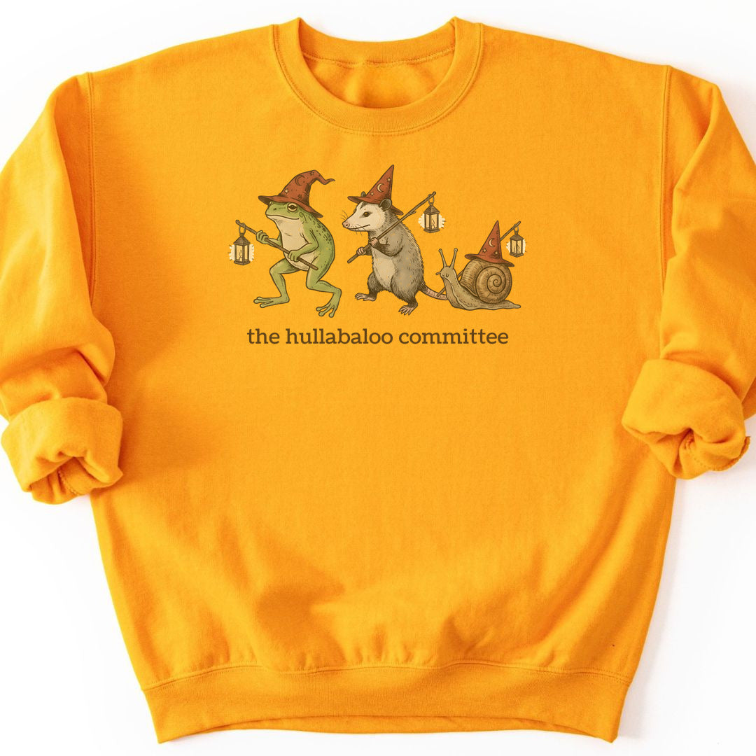 The Hullabaloo Committee Sweatshirt - Gold