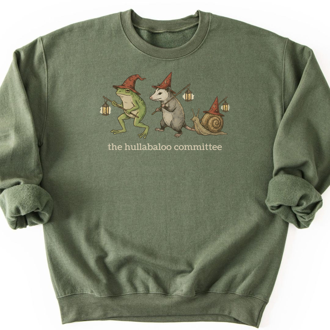 The Hullabaloo Committee Sweatshirt - Military Green