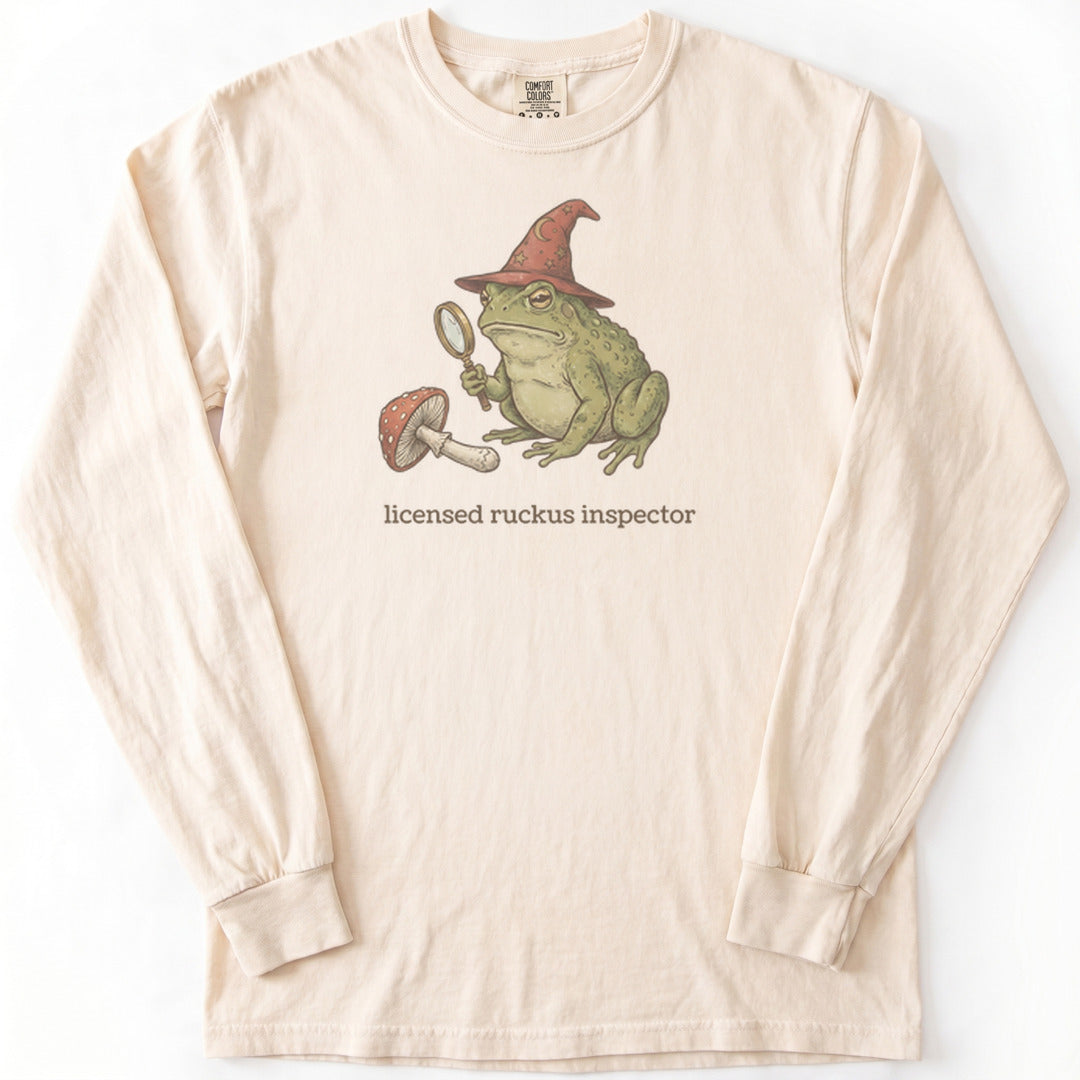 Licensed Ruckus Inspector II Premium LS - Comfort Colors garment-dyed long sleeve in Ivory from Summit Soul