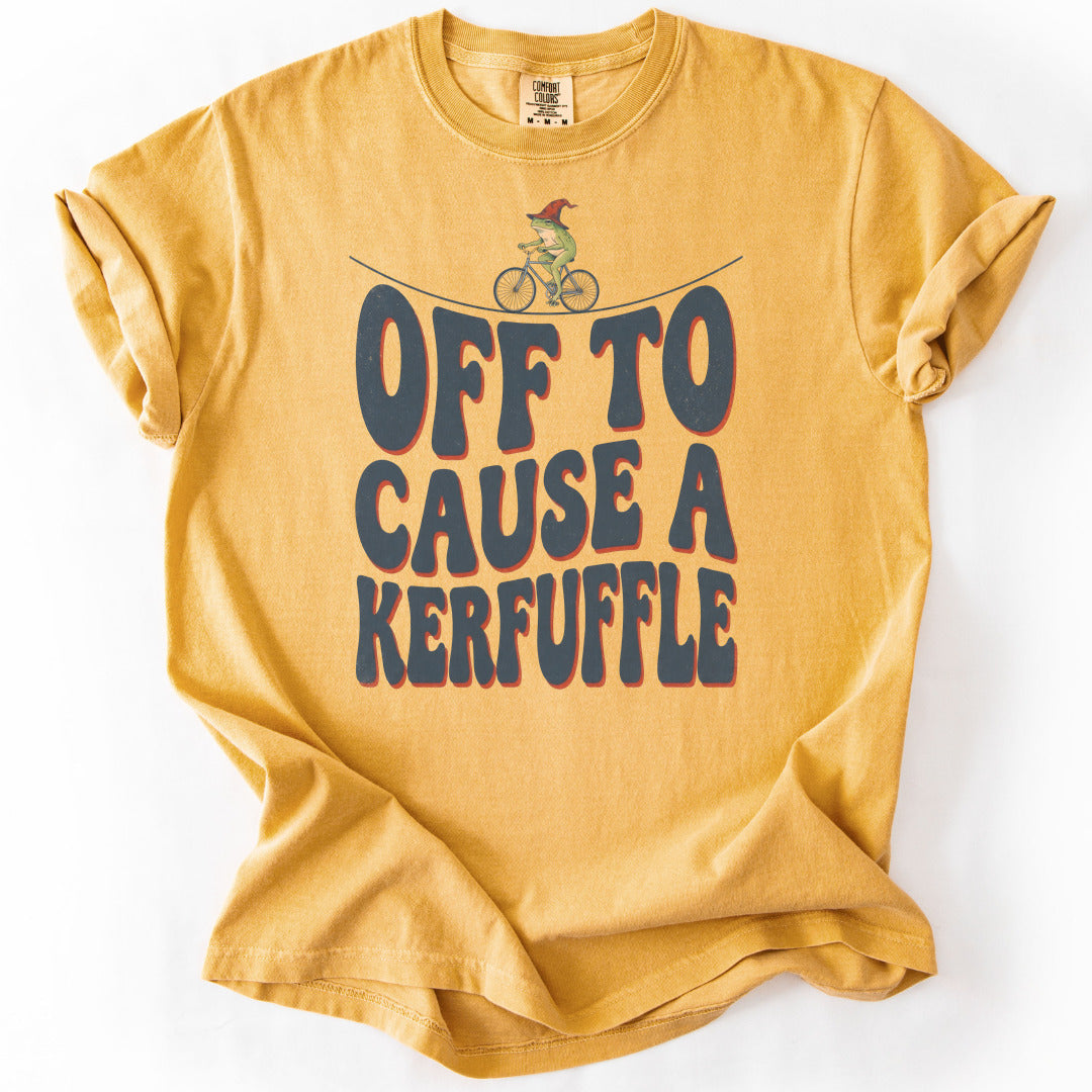 Off To Cause A Kerfuffle Premium - Mustard