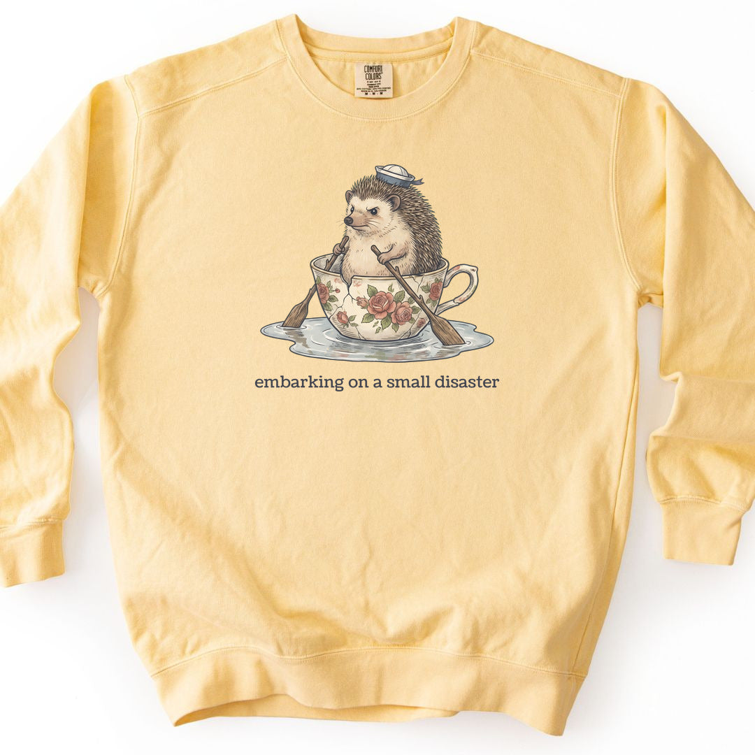 Small Disaster Premium Sweatshirt - Butter