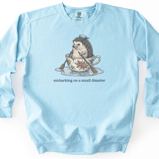 Small Disaster Premium Sweatshirt - Chambray