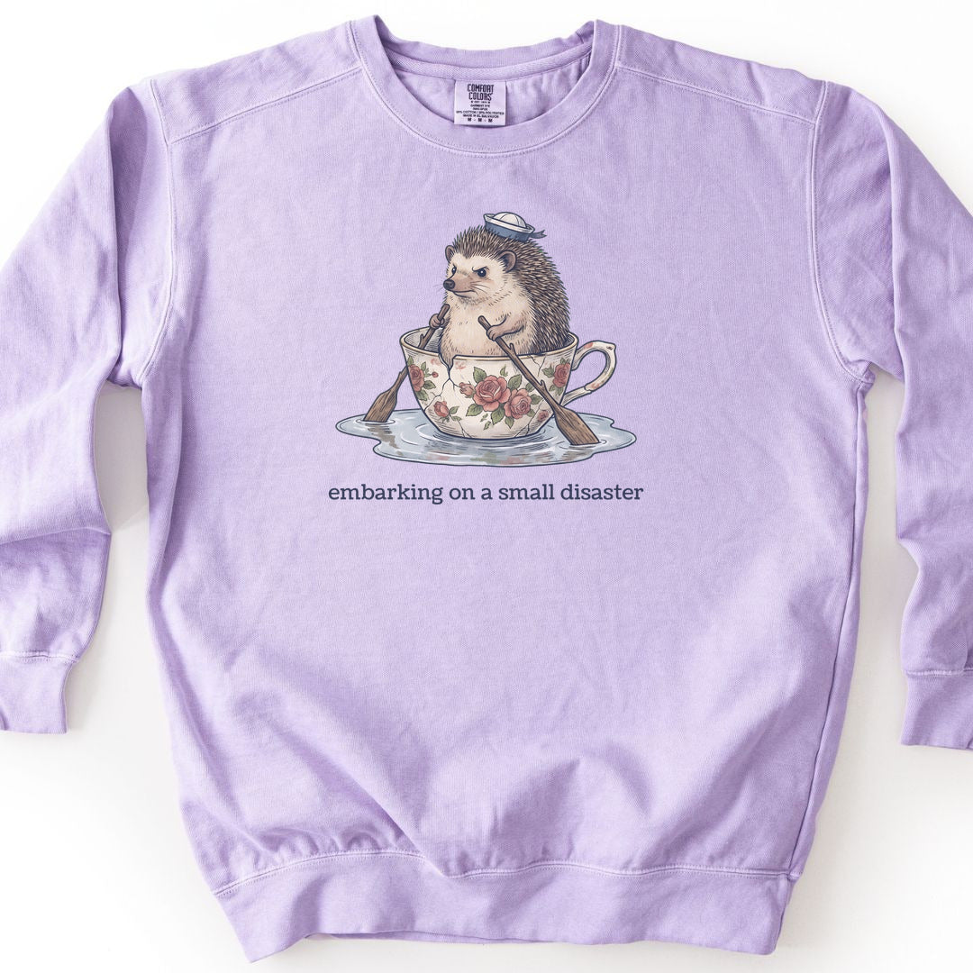 Small Disaster Premium Sweatshirt - Orchid