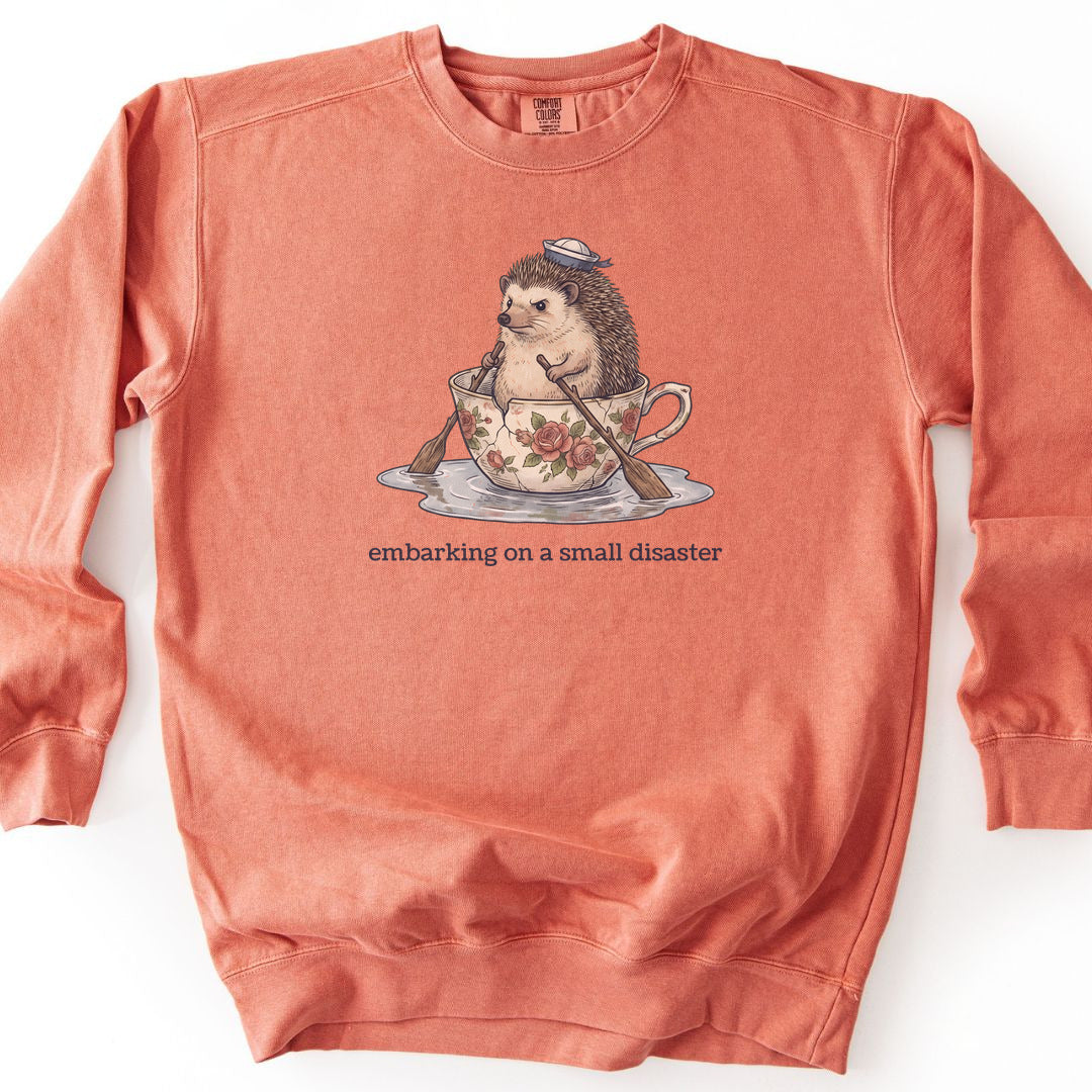 Small Disaster Premium Sweatshirt - Terracotta