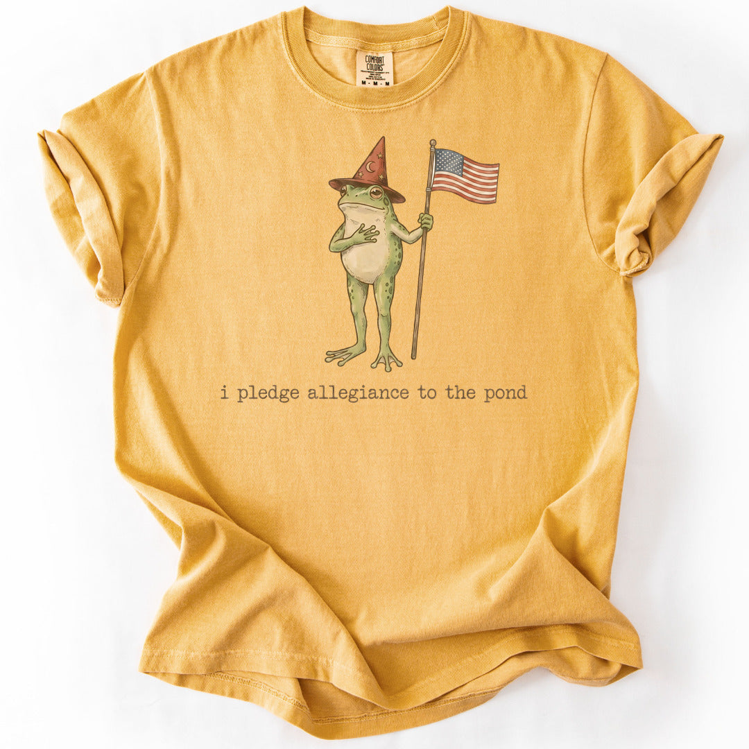I Pledge Allegiance to the Pond II Premium - Mustard