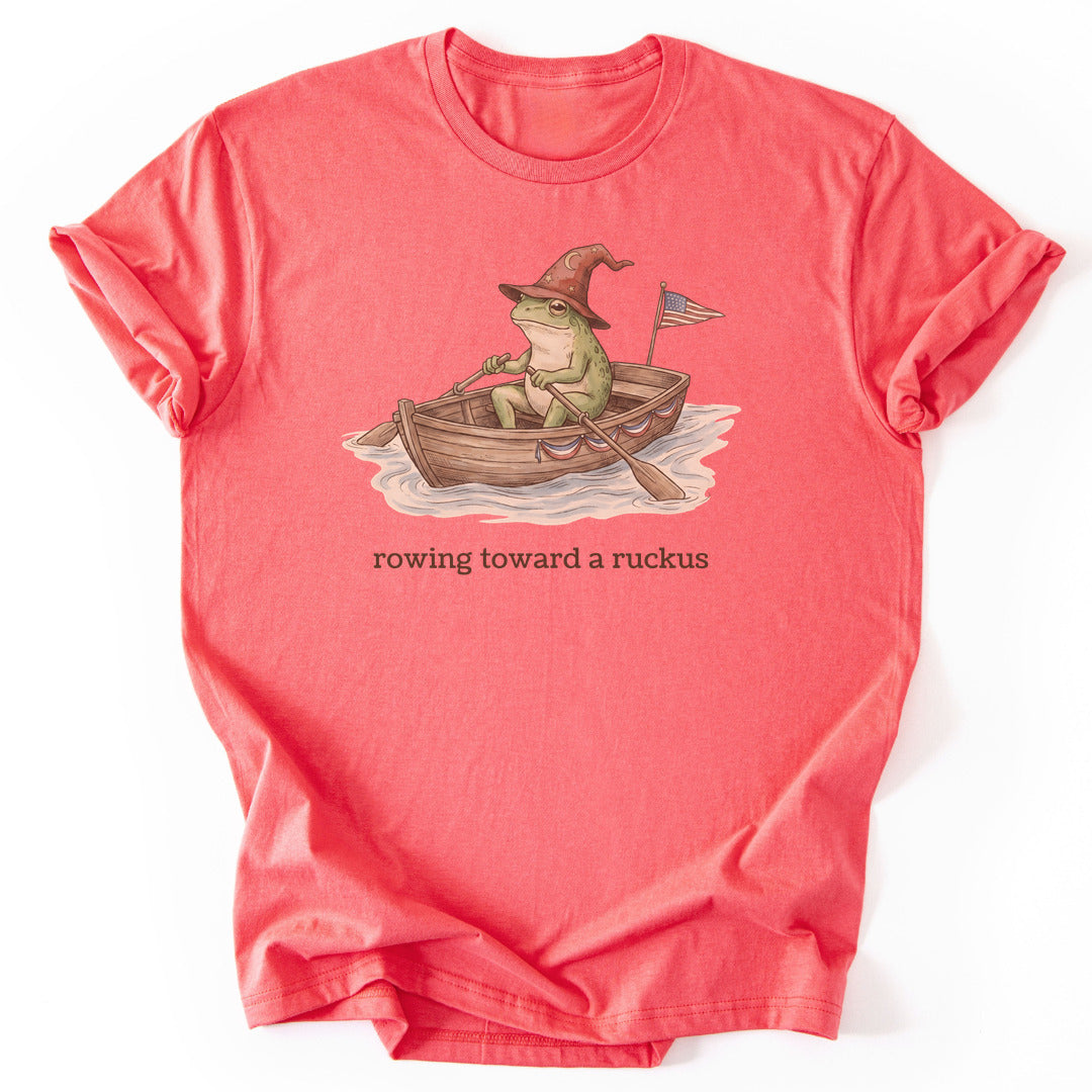 Rowing Toward a Ruckus - Coral Silk