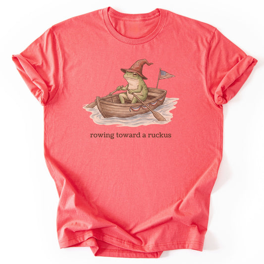 Rowing Toward a Ruckus - Coral Silk