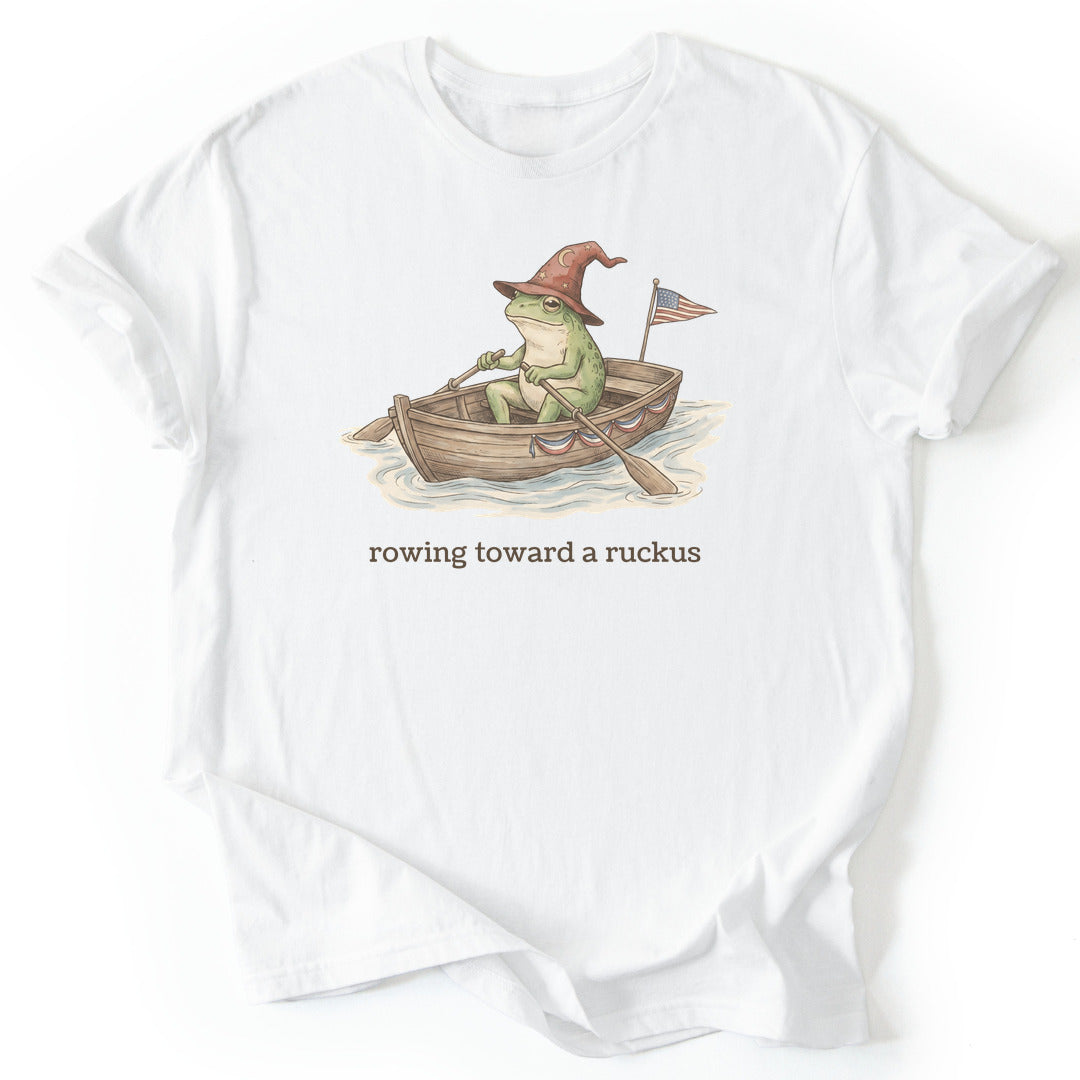 Rowing Toward a Ruckus - White